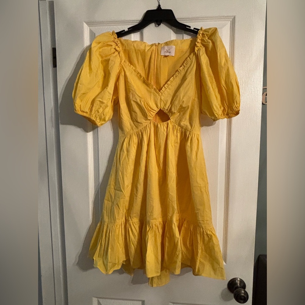 Cinq a Sept Yellow Dress